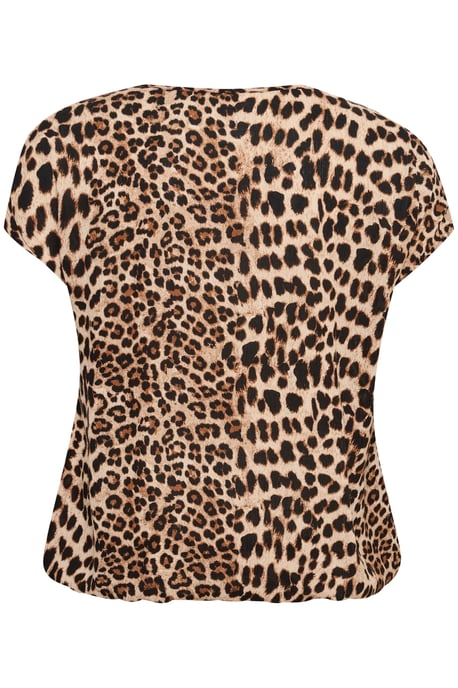 Blouse with short sleeve Loose fit Classic Leopard - Image 5