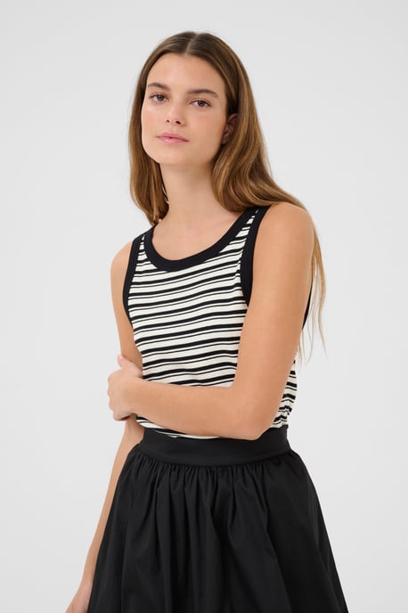 Jersey top Slim fit Ova black stripe - Image 3