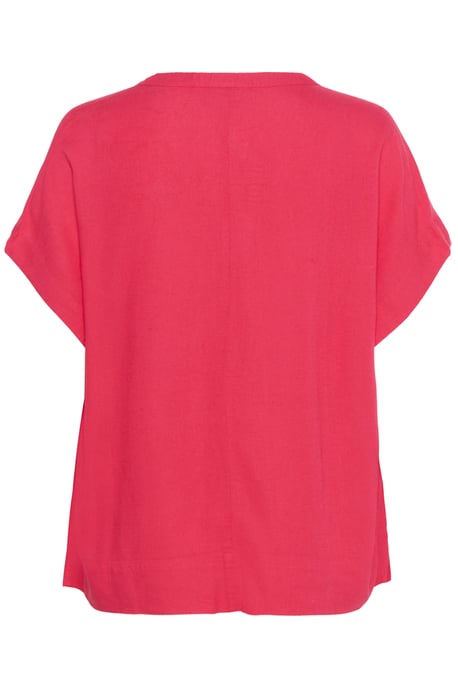 Blouse with short sleeve Loose fit Raspberry - Image 5