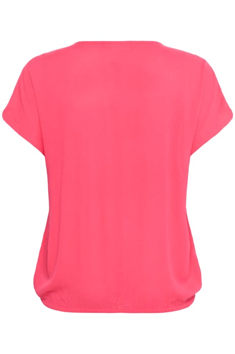 Blouse met korte mouwen Loose fit Raspberry pink - Image 5