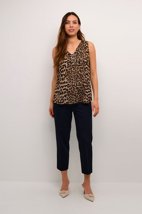 Sleeveless blouse Regular fit Classic Leopard - Image 1