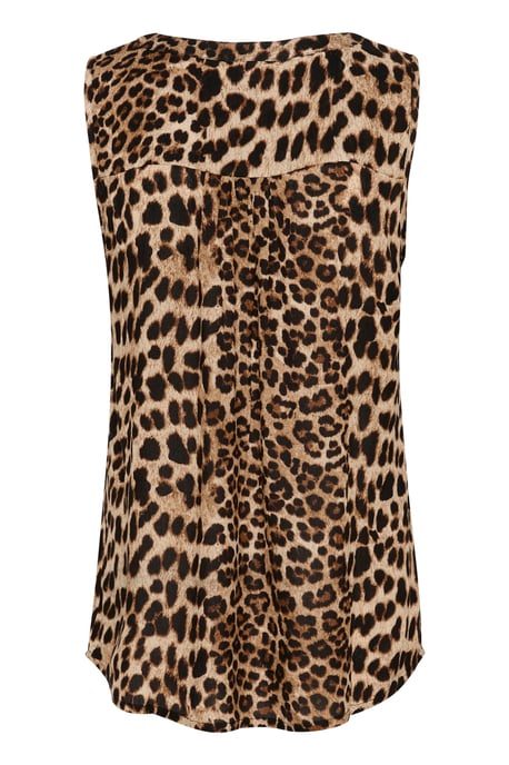 Sleeveless blouse Regular fit Classic Leopard - Image 5