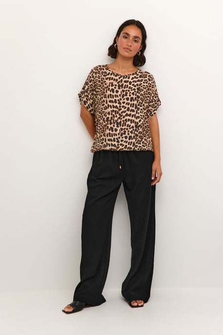 Sleeveless blouse Loose fit Classic Leopard - Image 1