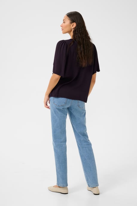 Blouse with short sleeve Loose fit Dawn Purple - Image 4