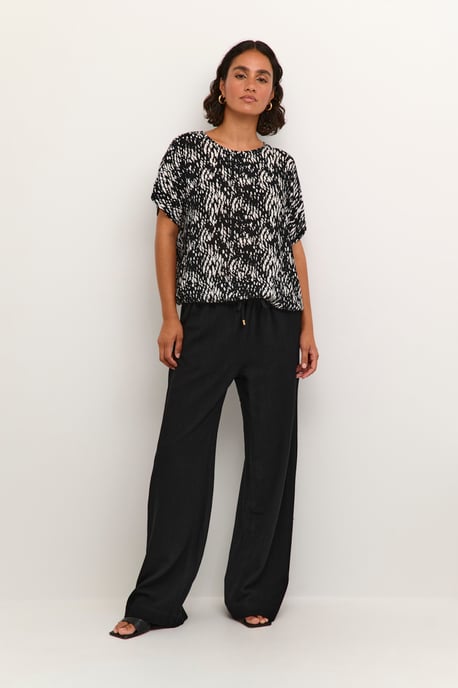 Mouwloos shirt Loose fit Black/White Graphic Snake black white - Image 2