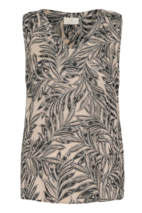 Sleeveless blouse Regular fit Straw/Chalk/Black Petit Fleur - Image 1
