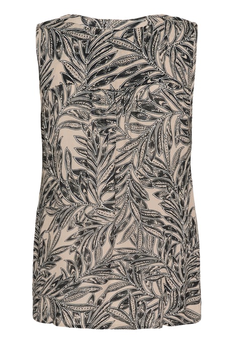 Sleeveless blouse Regular fit Straw/Chalk/Black Petit Fleur - Image 2
