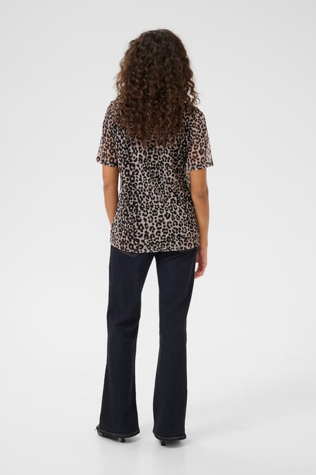 Blouse with short sleeve Casual fit Leopard - Image 2