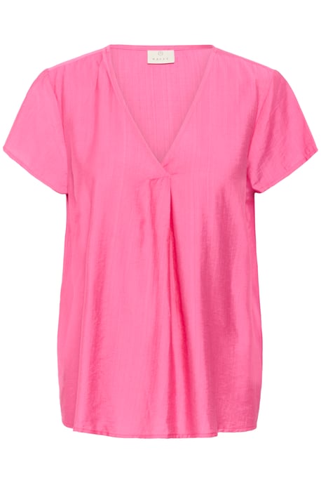 Blouse with short sleeve Regular fit Azalea Pink CC - Image 4