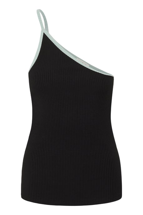 Jersey top Slim fit Black with Silver Blue - Image 4