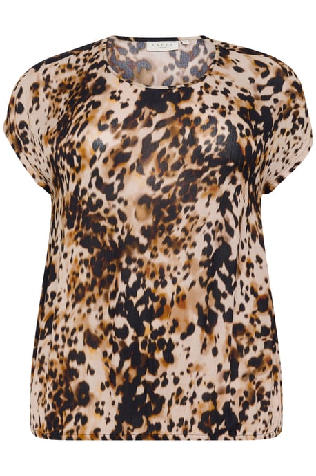 Blouse with short sleeve Loose fit Leopard Print - Image 4