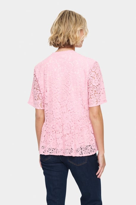 Blouse with short sleeve Regular fit Pink Nectar - Image 5