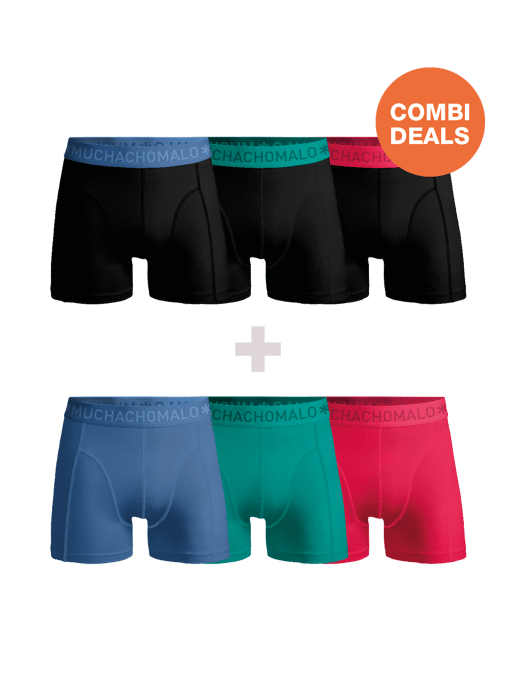 Muchachomalo - 3-pack + 3-pack Boxershorts Men - Combi deal - Image 1