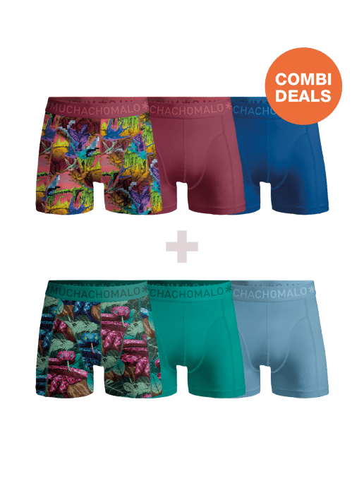 Muchachomalo - 3-pack + 3-pack Boxershorts Men - Combi deal - Image 1