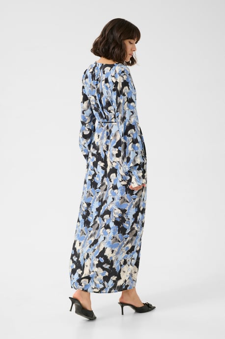 Dress Loose fit Black/Blue Graphic Strokes - Image 3