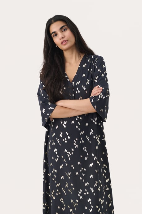 Dress Regular fit Navy Foil Print - Image 3