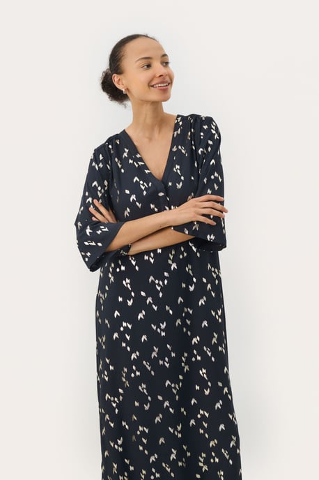 Dress Regular fit Navy Foil Print - Image 4
