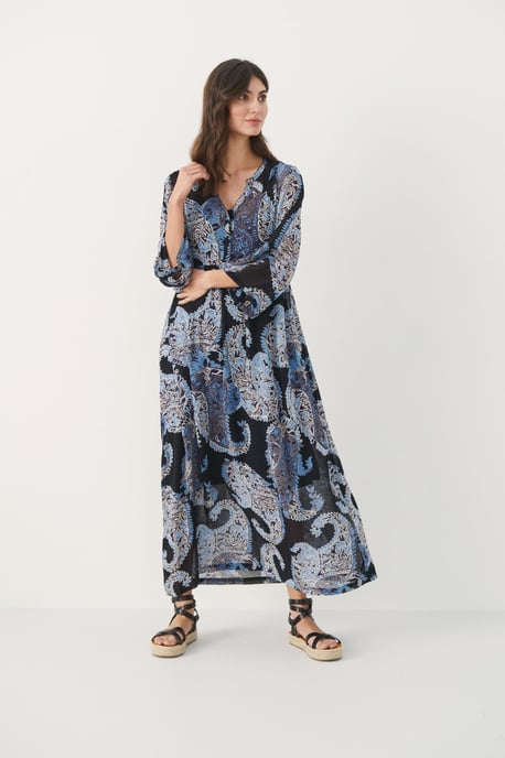 Dress Relaxed fit Dark Navy Paisley - Image 2