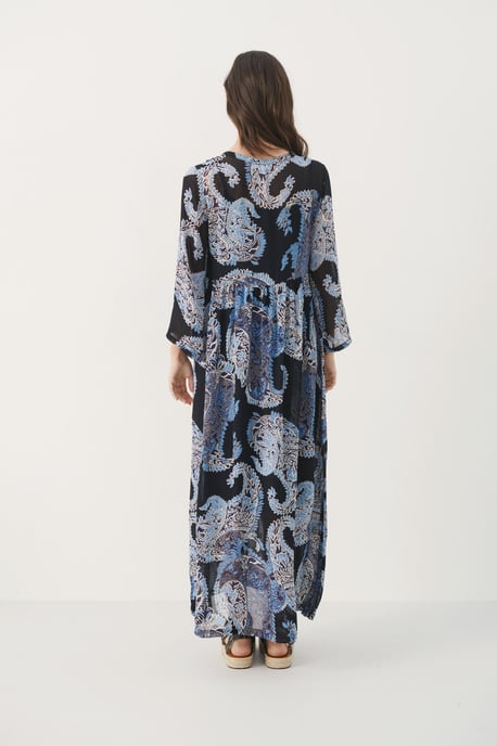 Dress Relaxed fit Dark Navy Paisley - Image 4