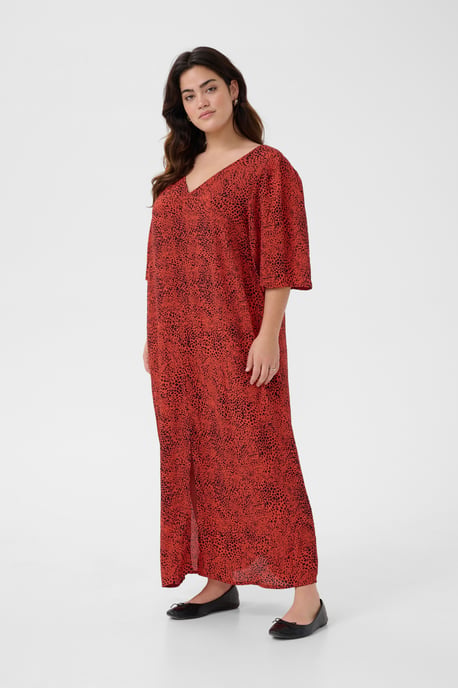 Dress A-shape Grenadine Graphic Animal - Image 2