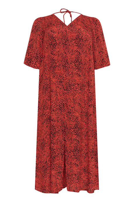 Dress A-shape Grenadine Graphic Animal - Image 4