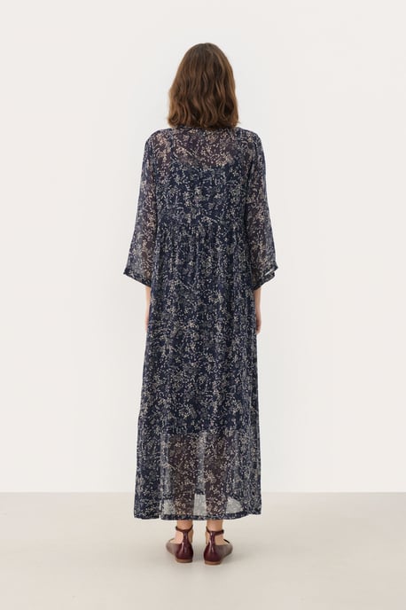 Dress Relaxed fit Dark Navy Scattered Flower - Image 3