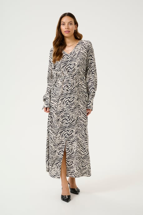Dress Loose fit Black Oyster/Moonstruck Animal - Image 2