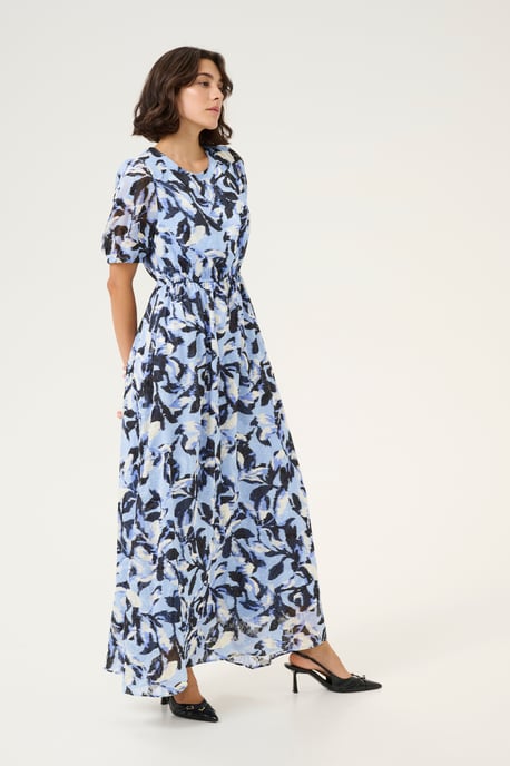 Dress Regular fit Blue Flower Print - Image 2