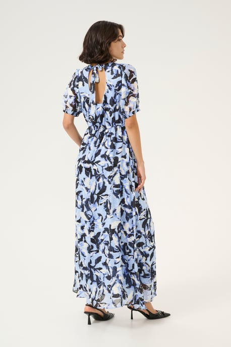 Dress Regular fit Blue Flower Print - Image 3