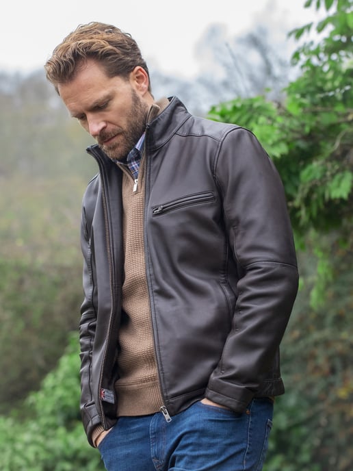 Penton Leather Jacket in Brown - Image 2