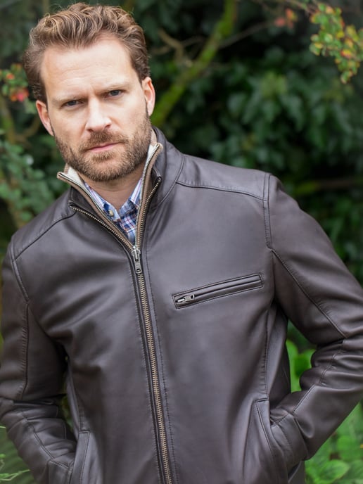 Penton Leather Jacket in Brown - Image 3