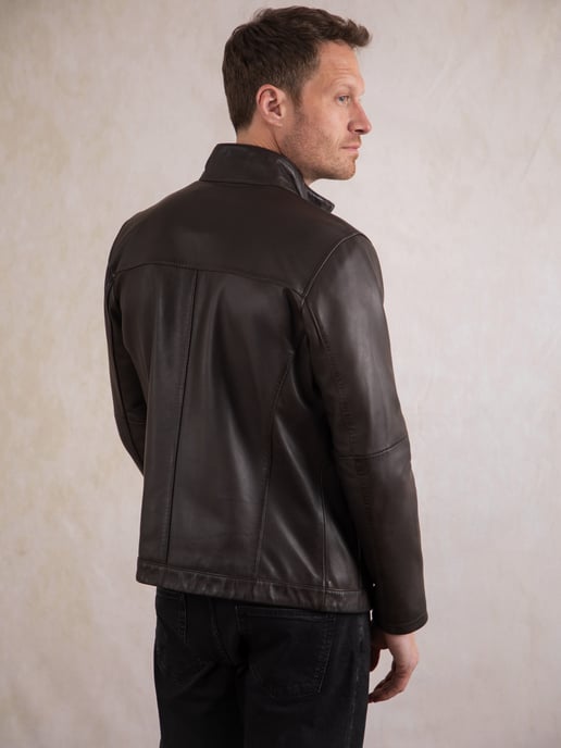Penton Leather Jacket in Brown - Image 4