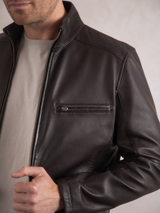 Penton Leather Jacket in Brown - Image 5