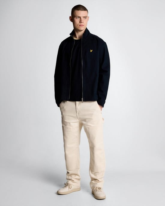 Lyle & Scott Twill-jas met hoge hals - donkerblauw - Image 2