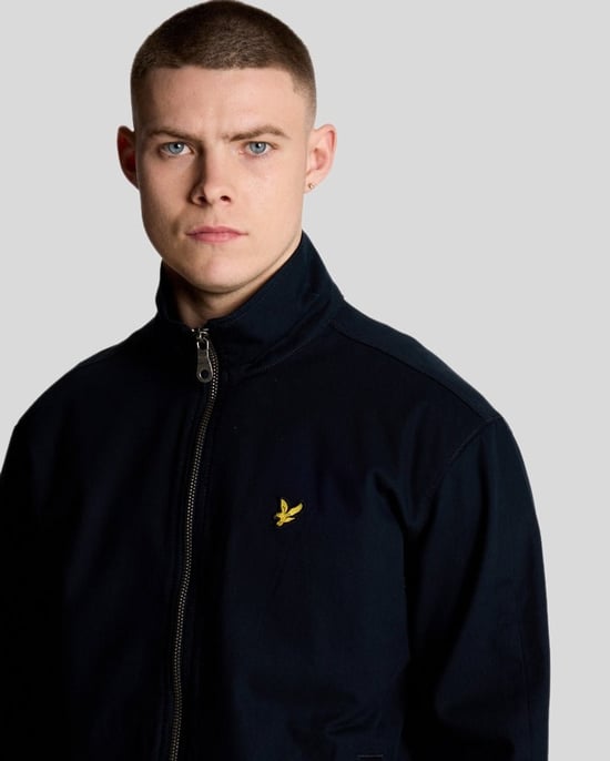 Lyle & Scott Twill-jas met hoge hals - donkerblauw - Image 4