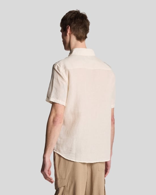 Lyle & Scott Hennep Korte Mouwen Shirt - Beige - Image 2