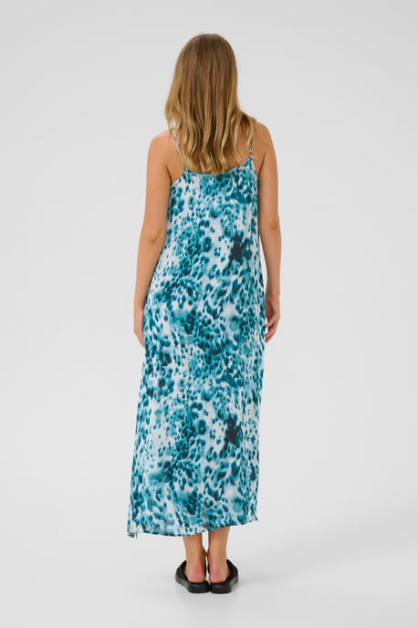 Dress Regular fit Teal Leopard Print - Image 3