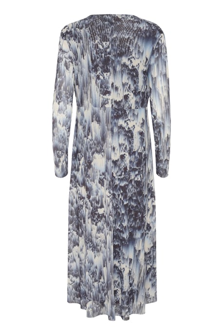 Jersey dress A-shape Dark Navy Landscape Print - Image 5