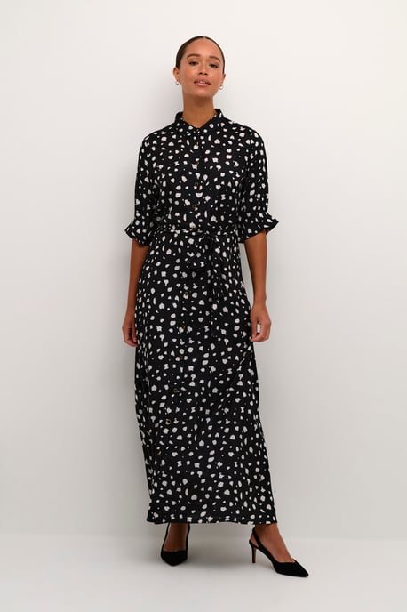 Dress Regular fit Black/White Abstract Print - Image 1