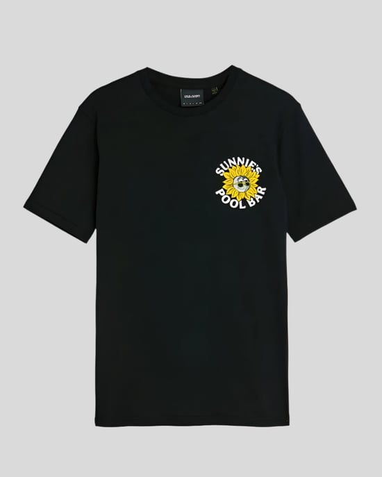 Lyle & Scott Zonnebrillen Pool Bar Grafisch T-Shirt - Zwart - Image 5
