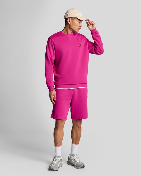 Lyle & Scott Crew Neck Sweatshirt - Fuchsia - Image 2