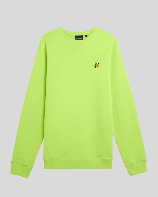 Lyle & Scott Crew Neck Sweatshirt - Lime Green - Image 5
