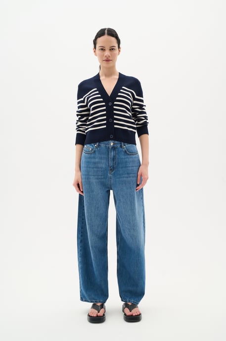Jeans Boyfriend fit Washed Denim - Image 1
