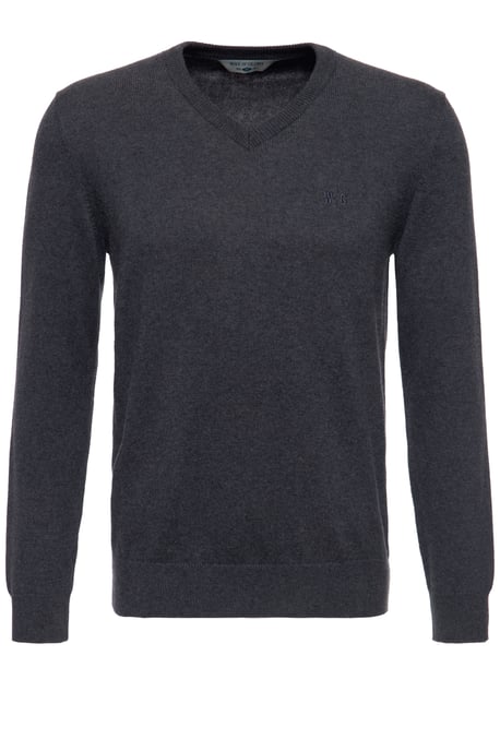 Way of Glory Herren WAY OF GLORY Herren Pullover mit V-Ausschnitt anthrazit - Image 1