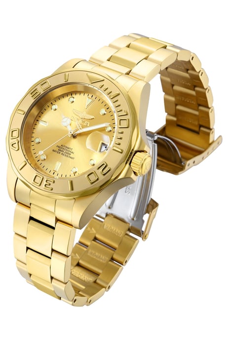 Invicta Pro Diver 13929 Heren Horloge - Automatisch Uurwerk - Roestvrij Staal met gouden Wijzerplaat - 40mm - Image 2