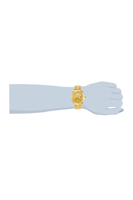 Invicta Pro Diver 13929 Heren Horloge - Automatisch Uurwerk - Roestvrij Staal met gouden Wijzerplaat - 40mm - Image 5