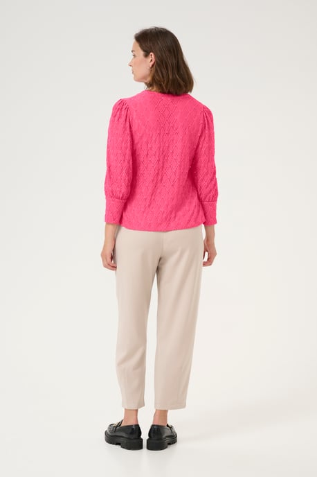 Blouse met lange mouwen Regular fit Raspberry pink - Image 2