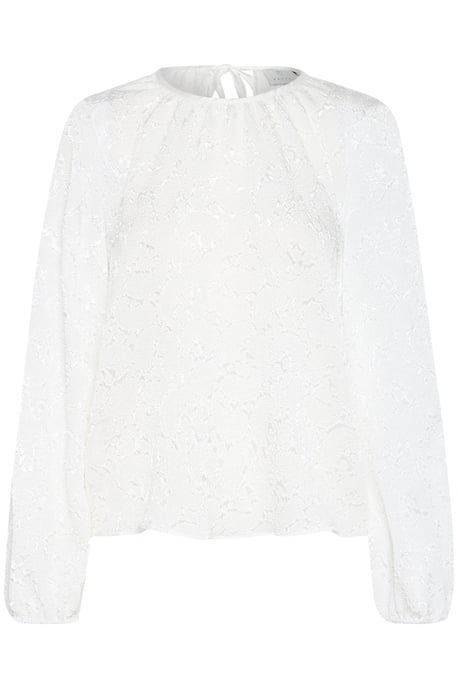 Blouse with long sleeve Regular fit Chalk CC - Image 4