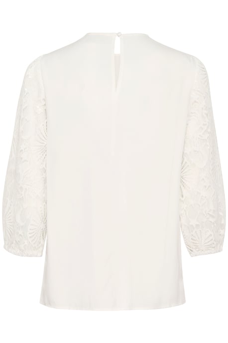 Blouse with long sleeve Regular fit Chalk - Image 5
