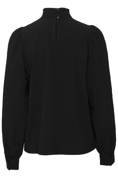 Blouse with long sleeve Regular fit Black Deep - Image 5